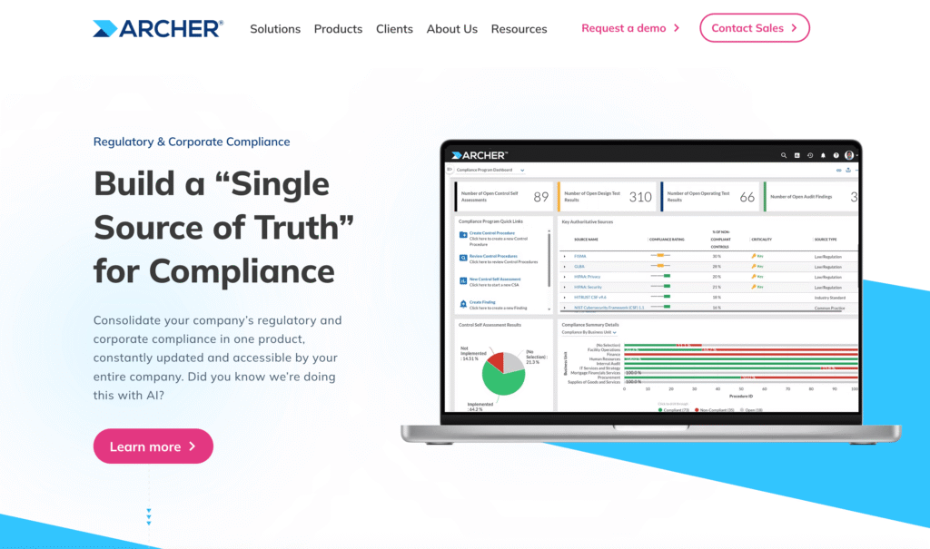 Archer Regulatory and Corporate Compliance Management